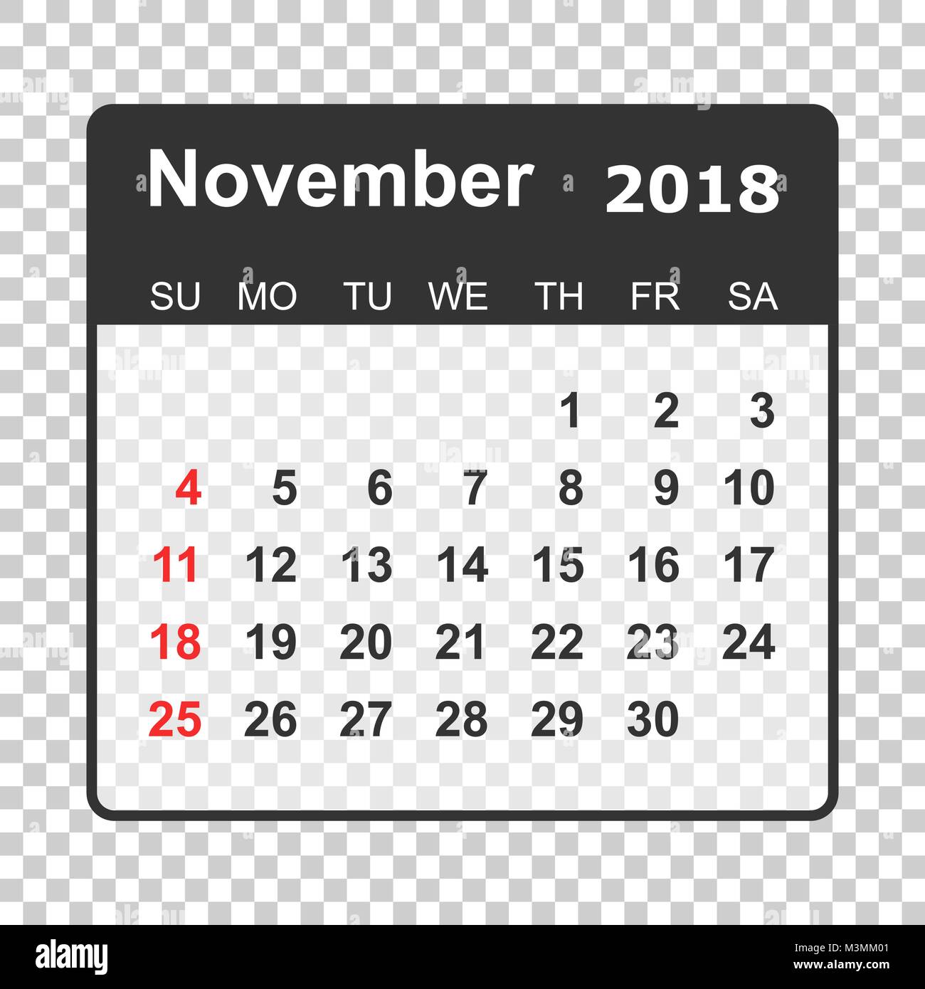 November 2018 calendar Calendar planner design template Week starts November 2018 calendar Calendar planner design template Week starts