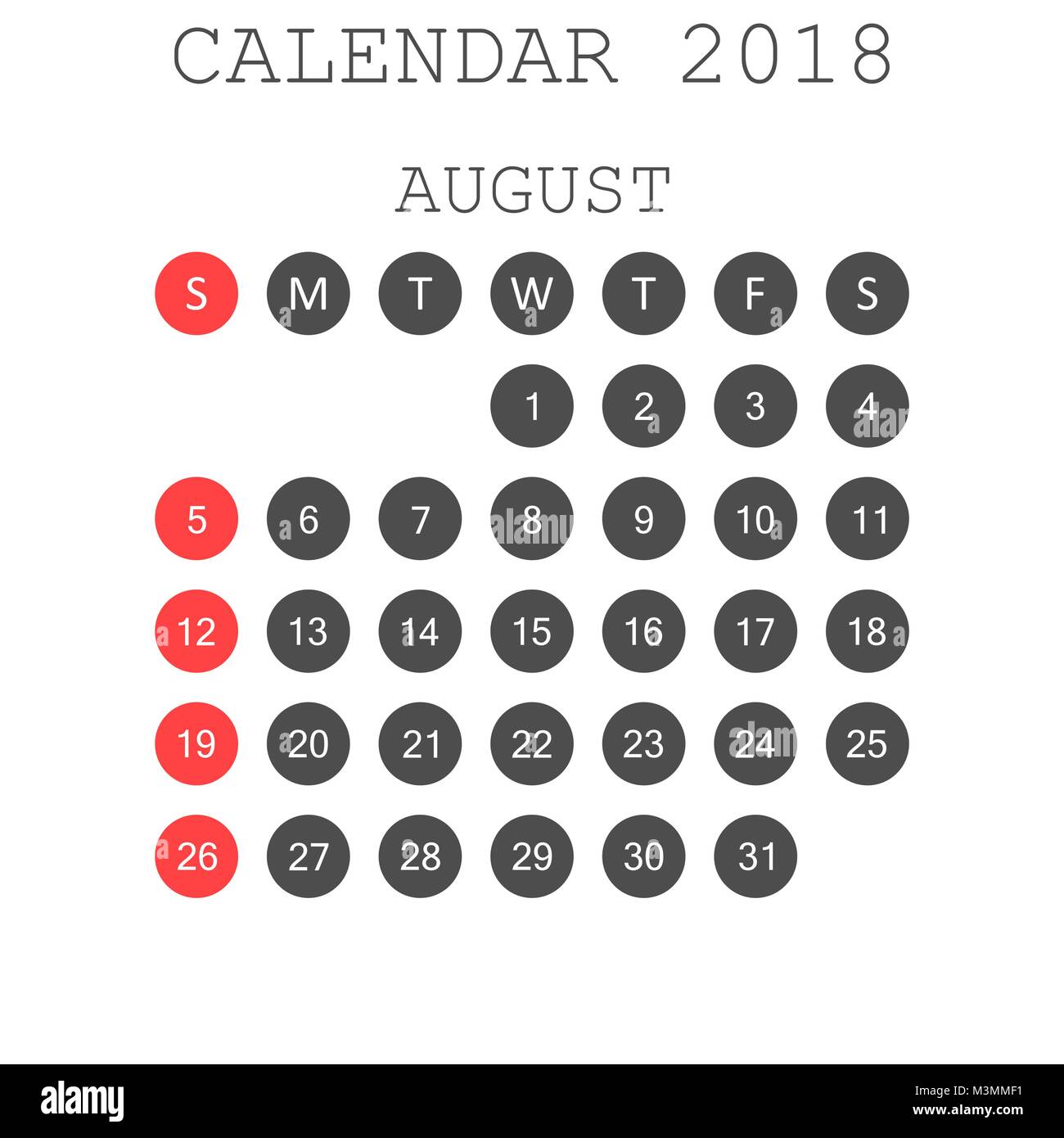 august-2018-calendar-calendar-planner-design-template-week-starts-on