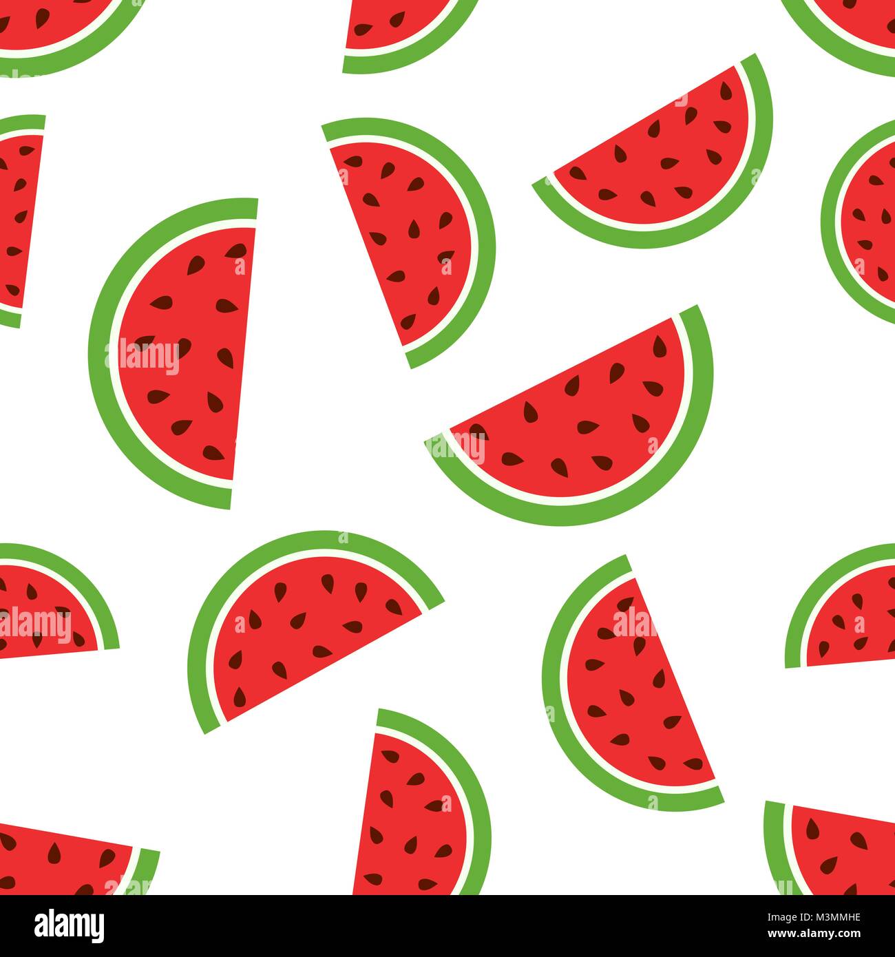 Watermelon seamless pattern background icon. Business flat vector ...