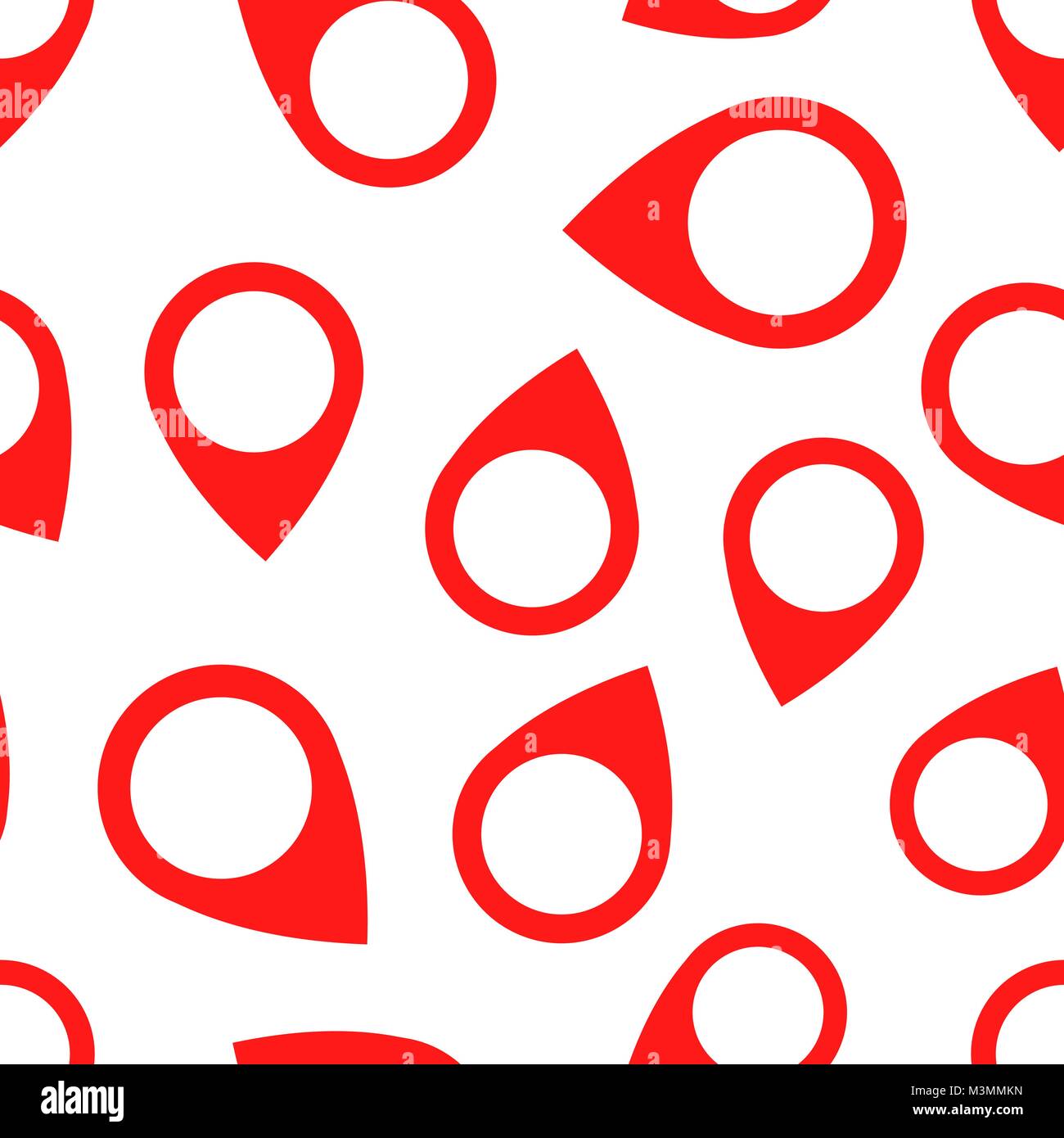 Pin seamless pattern background icon. Business flat vector illustration