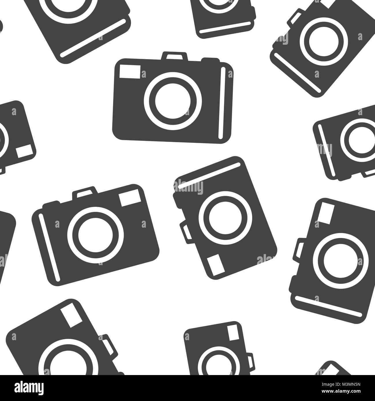Camera icon seamless pattern background. Business flat vector ...