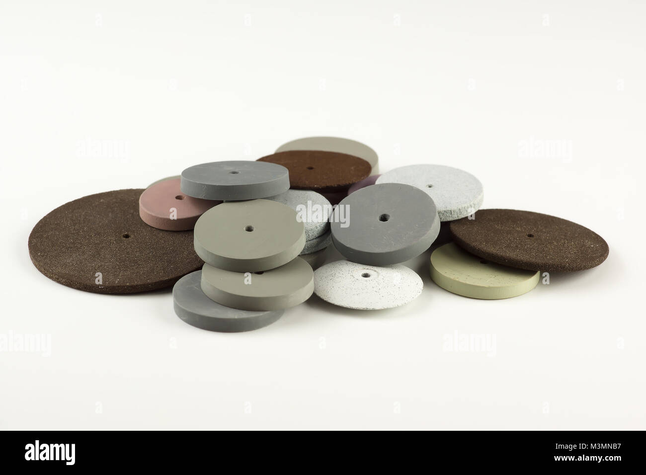 Dental polishing tools for the instrument of artificial teeth Stock