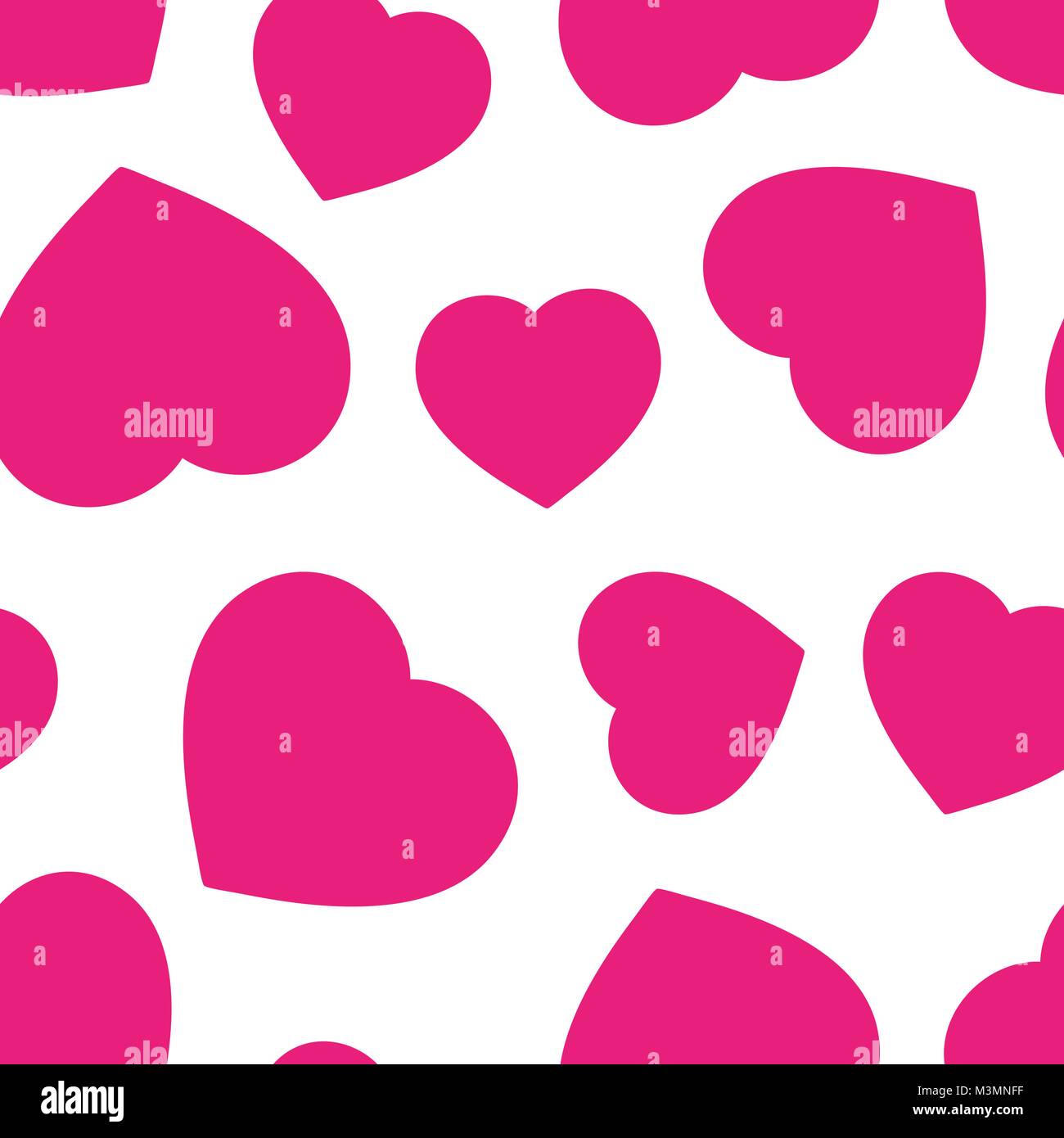 Heart seamless pattern background. Business flat vector illustration ...