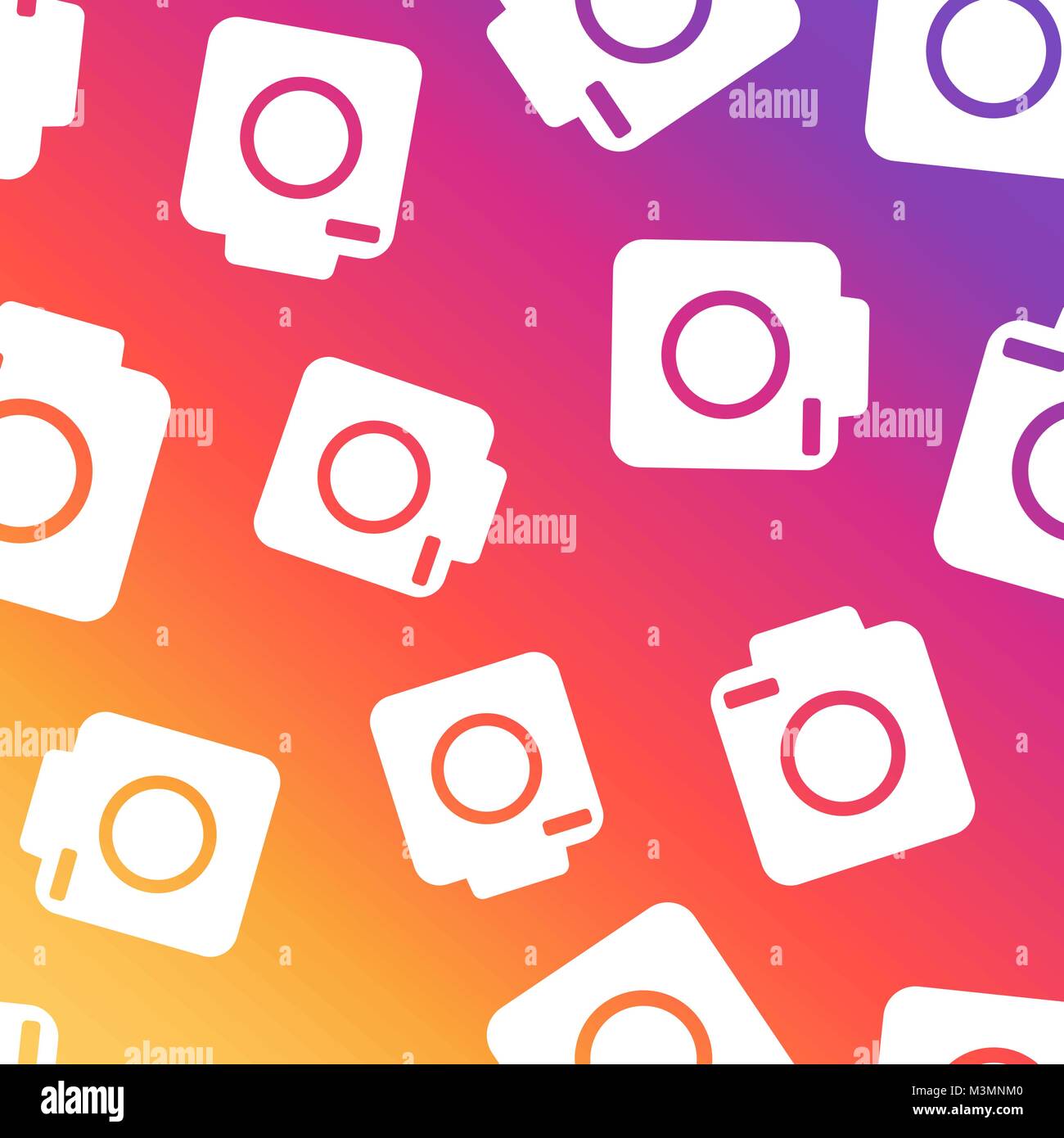 Camera seamless pattern background. Business flat vector illustration ...