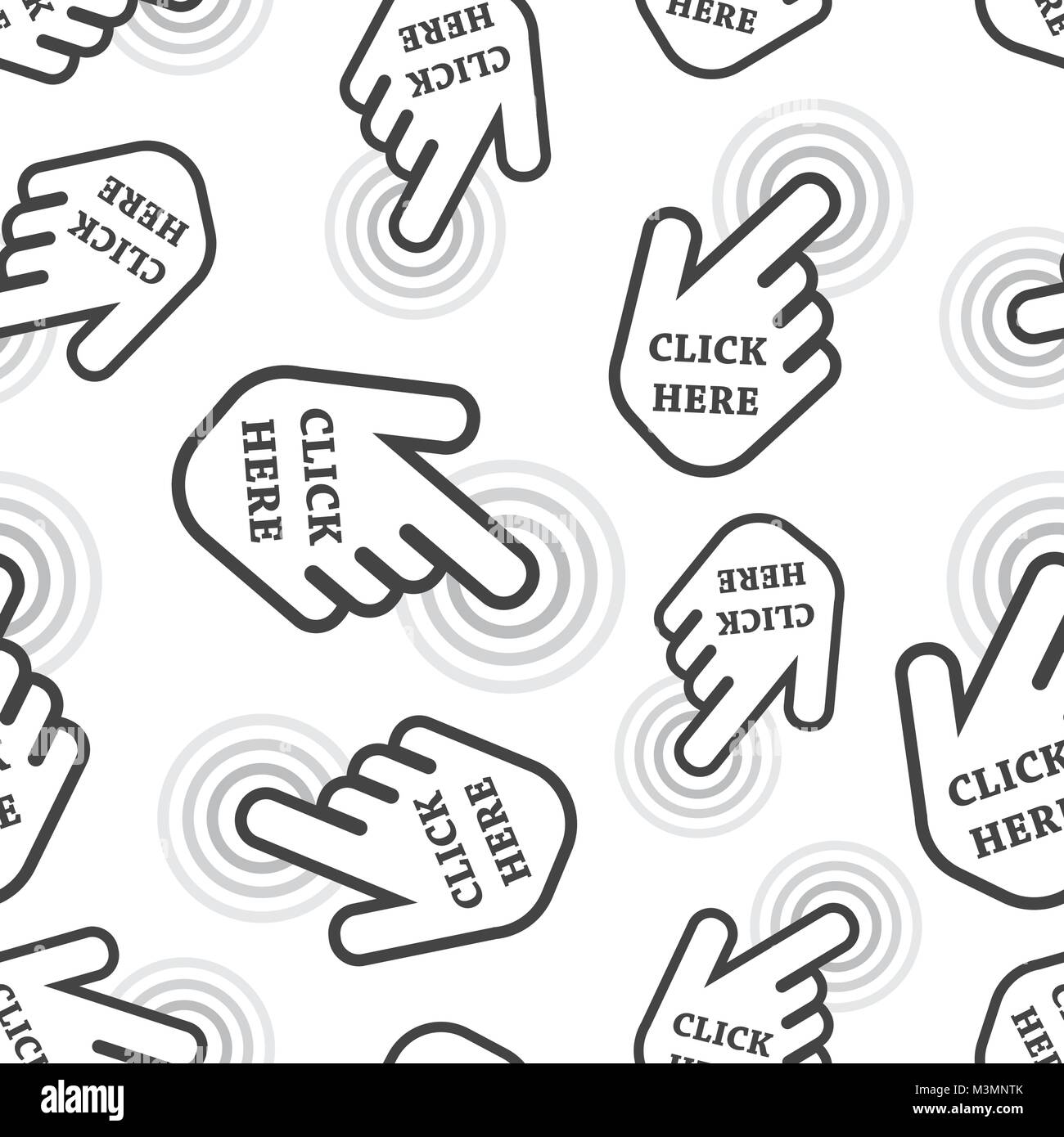 Click here seamless pattern background. Business flat vector ...