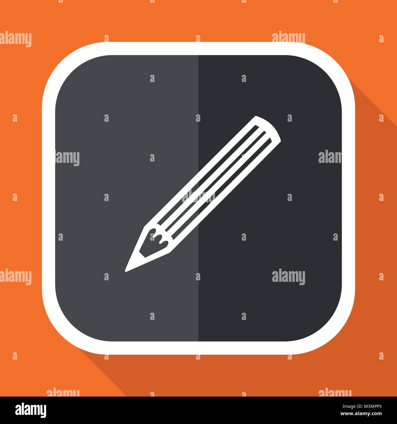 Orange pen tool icon vector hi-res stock photography and images - Alamy