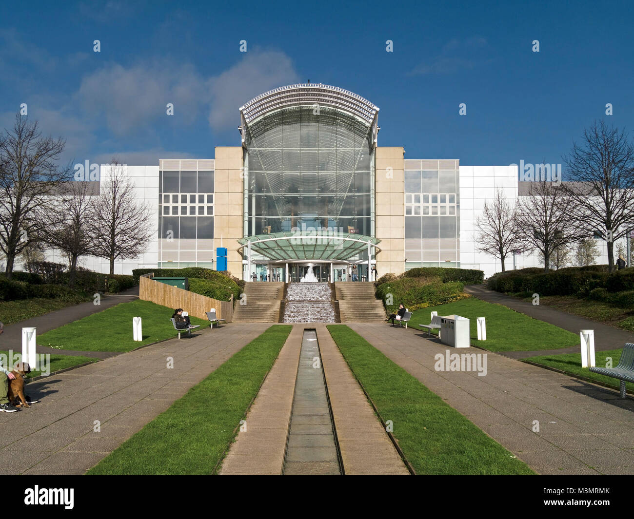 The main shopping centre entrance and atrium of The Mall at Cribbs Causeway, Bristol, England