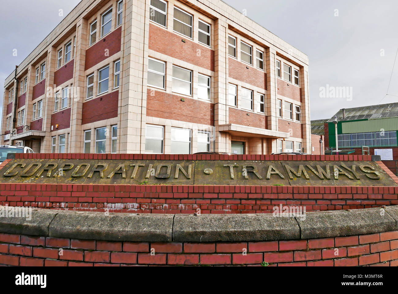 Blackpool Transport main administrative offices on Rigby Road Stock Photo