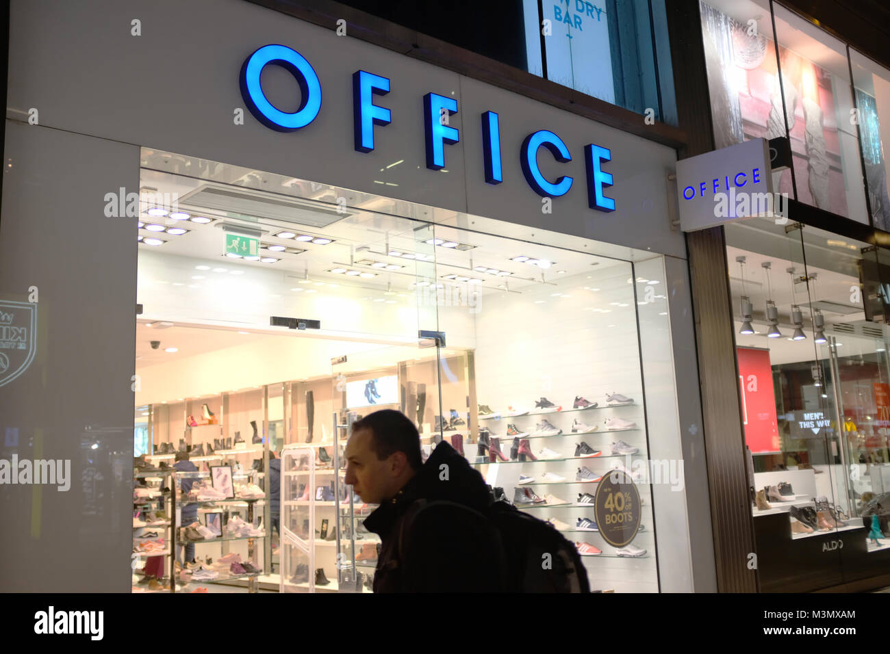 Office shoe store on Oxford Street, London, England, UK Stock Photo - Alamy