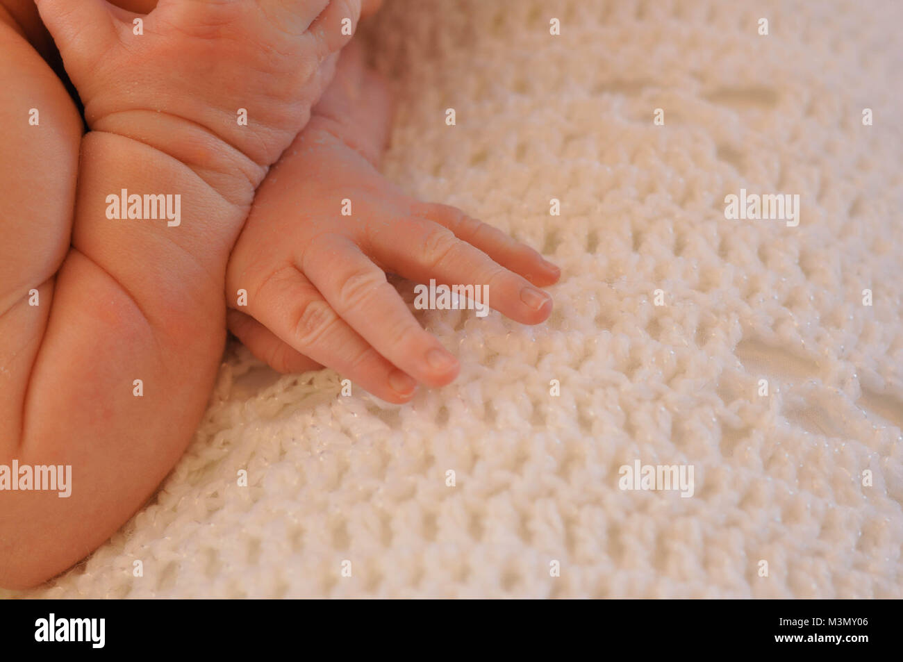 Newborn Baby Hand and Fingers Stock Photo Alamy
