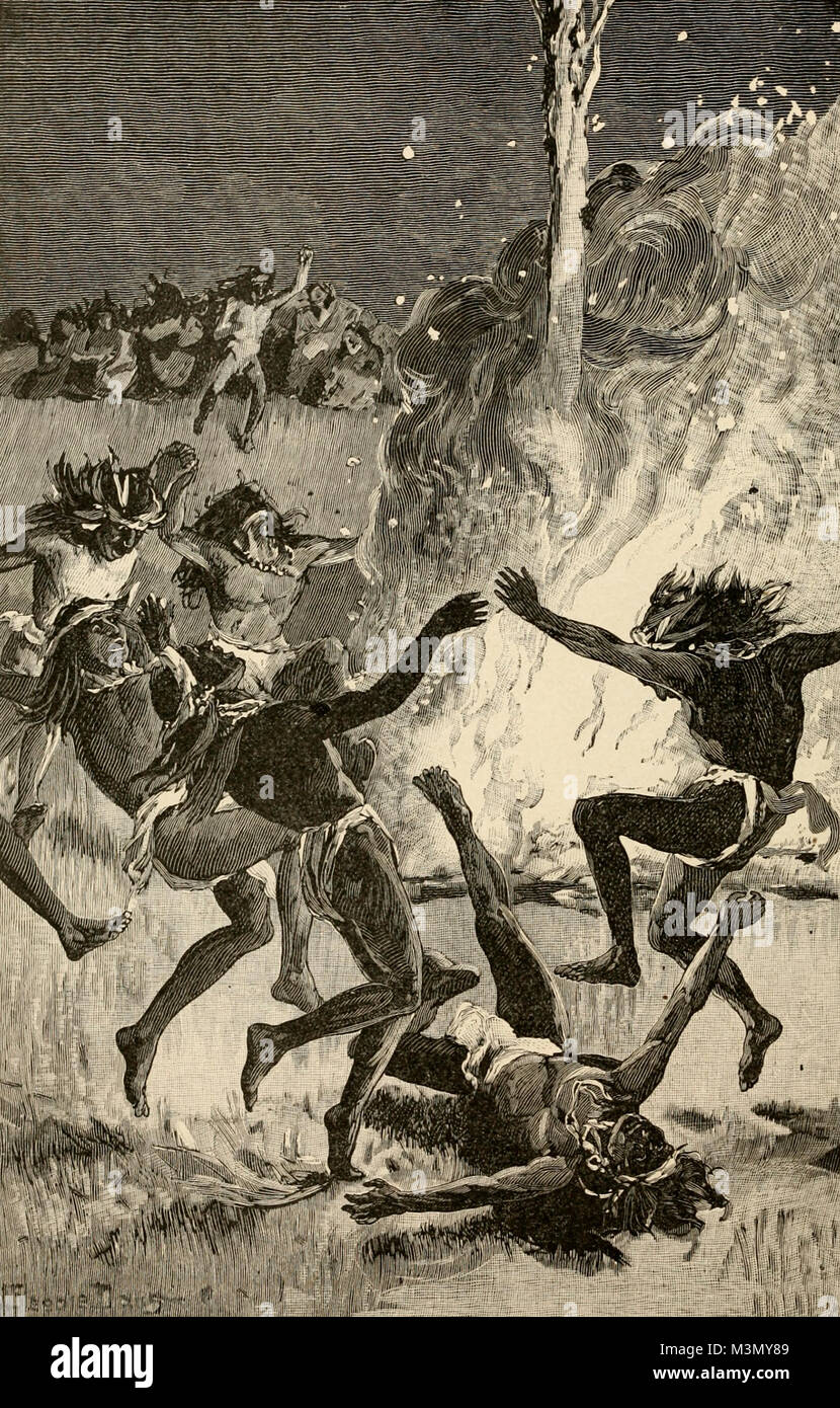 The Ghost Dance - Native Americans - North America Stock Photo