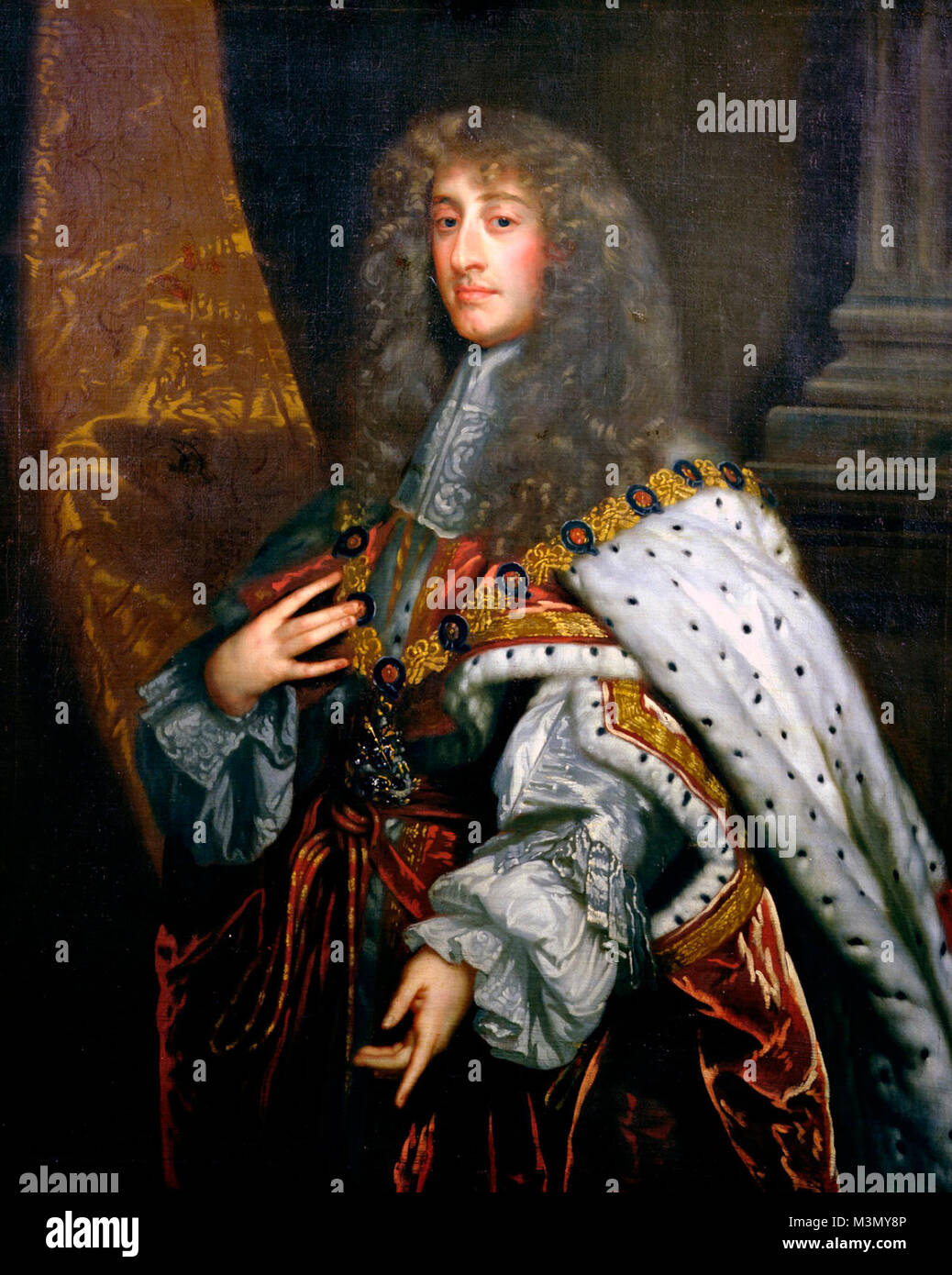 King James II by Peter Lely Stock Photo