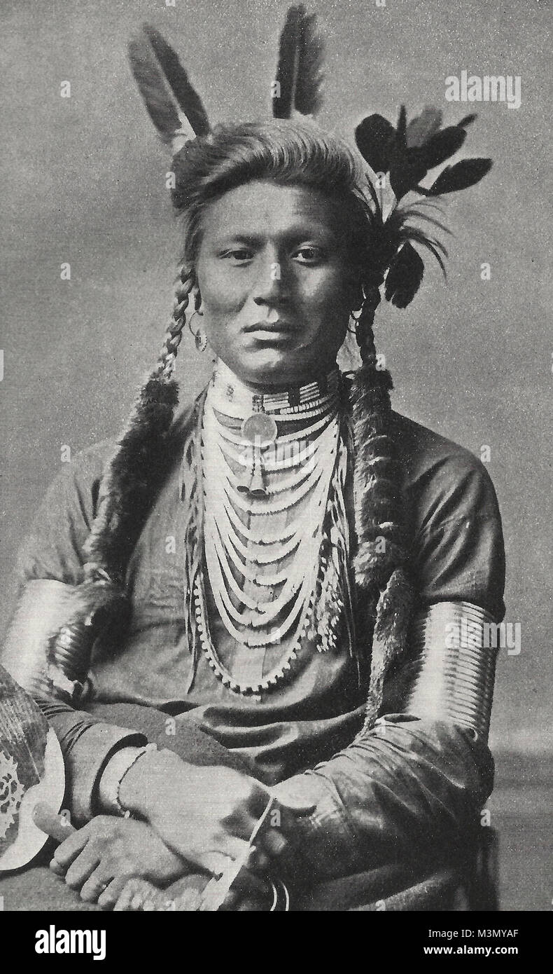 Chief Yellow-Dog, A Blackfoot Stock Photo