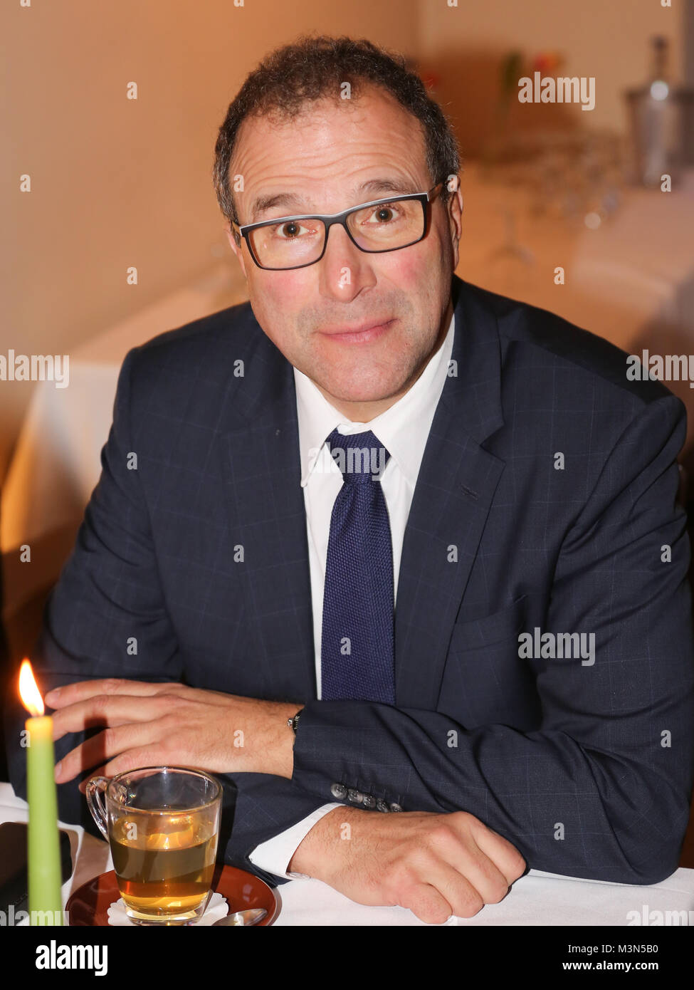 Bundespräsidentenkandidat Alexander Hold (Freie Wähler) zu Besuch bei den Freien Wählern Sachsen-Anhalt am 15.01.2017  in Magdeburg Stock Photo