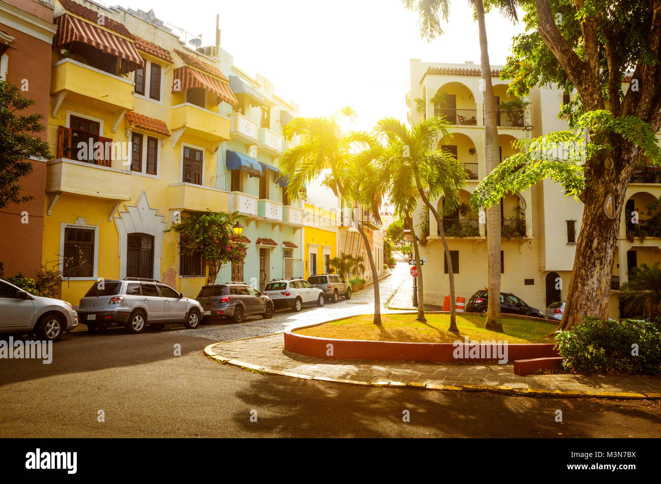 Street of Old San Juan in Puerto Rico Stock Photo - Alamy