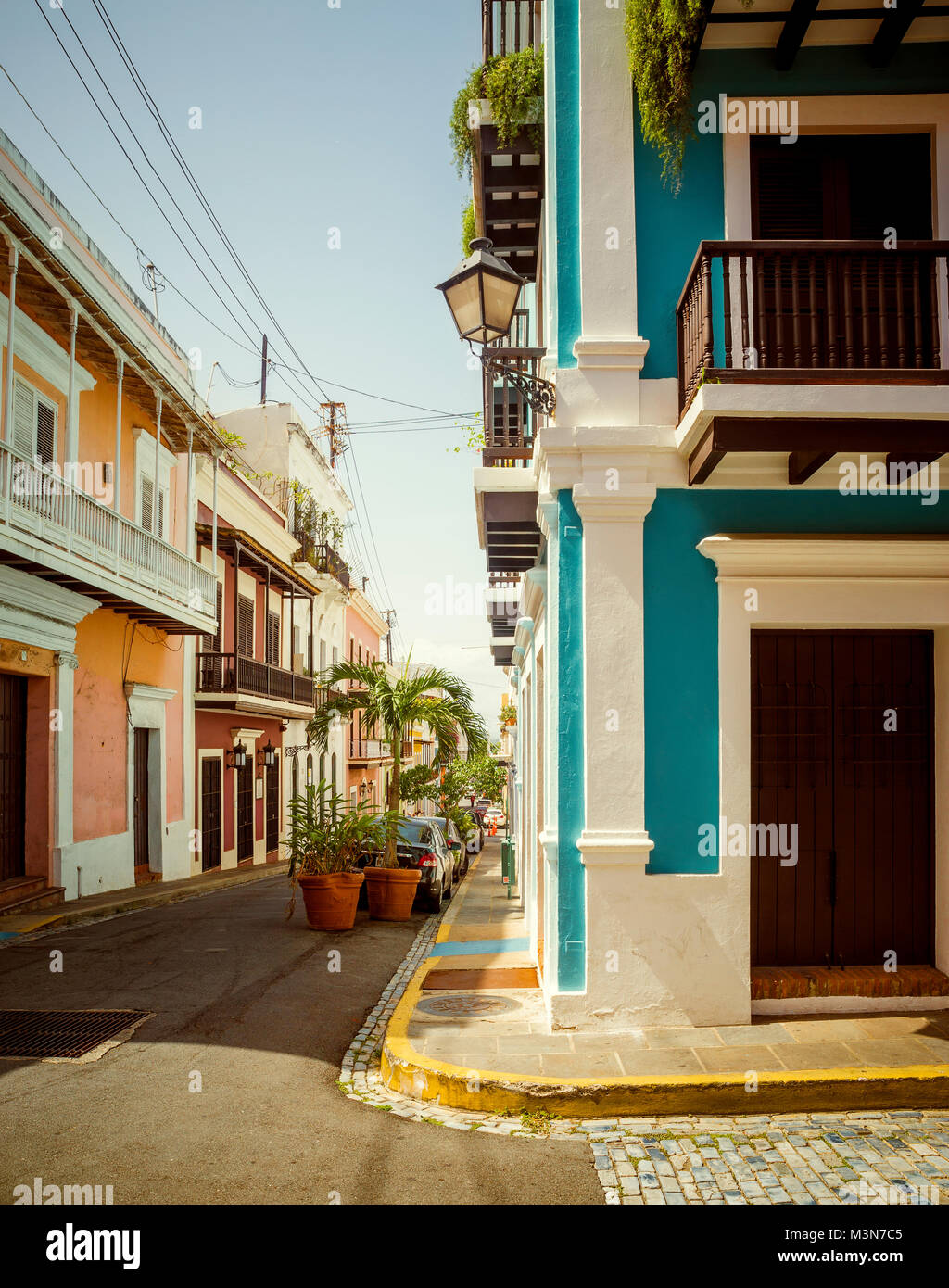 Street in Old San Juan, Puerto Rico Stock Photo - Alamy