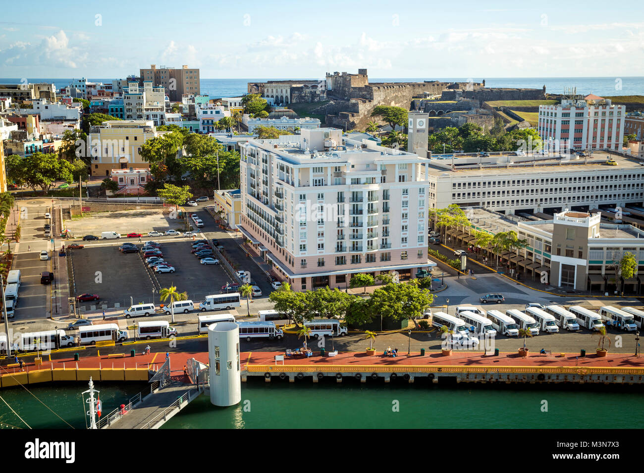 Aerial View on Old San Juan, Puerto Rico Stock Photo - Alamy