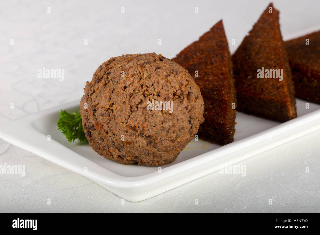 Liver spread with bread and pickled cucumbers Stock Photo Alamy