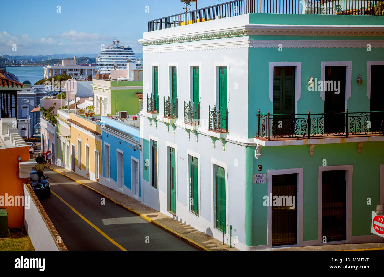 Street in Old San Juan, Puerto Rico Stock Photo - Alamy