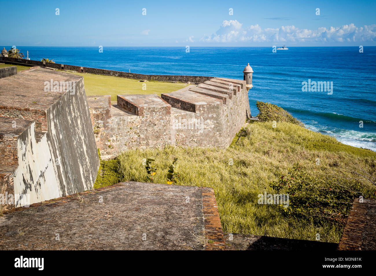 Fort in old San Juan, Puerto Rico Stock Photo
