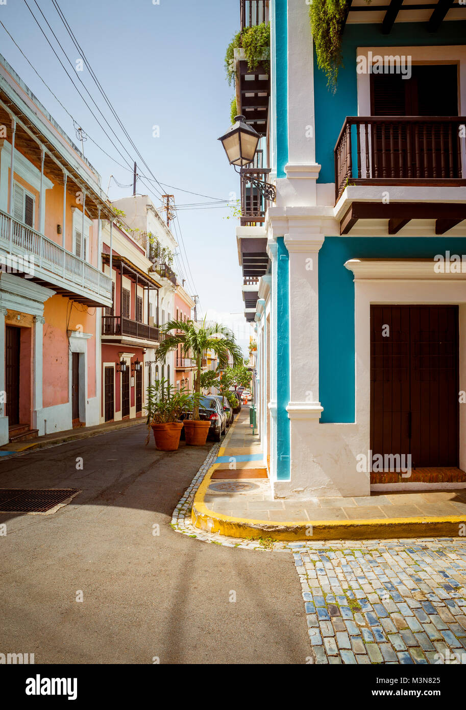 Street in Old San Juan, Puerto Rico Stock Photo - Alamy
