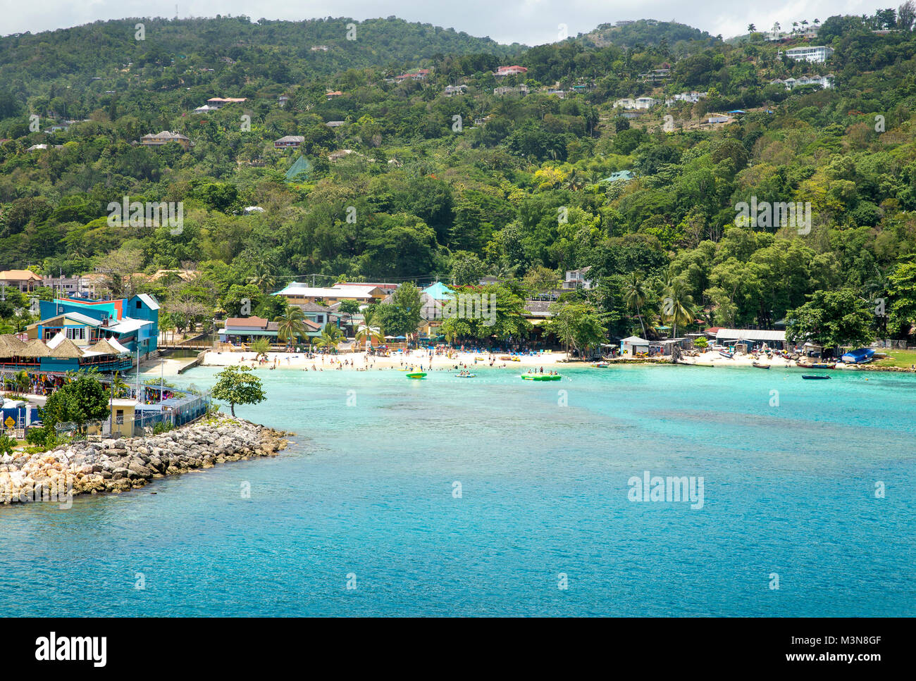 Beautiful coast of Ocho Rios, Jamaica Stock Photo