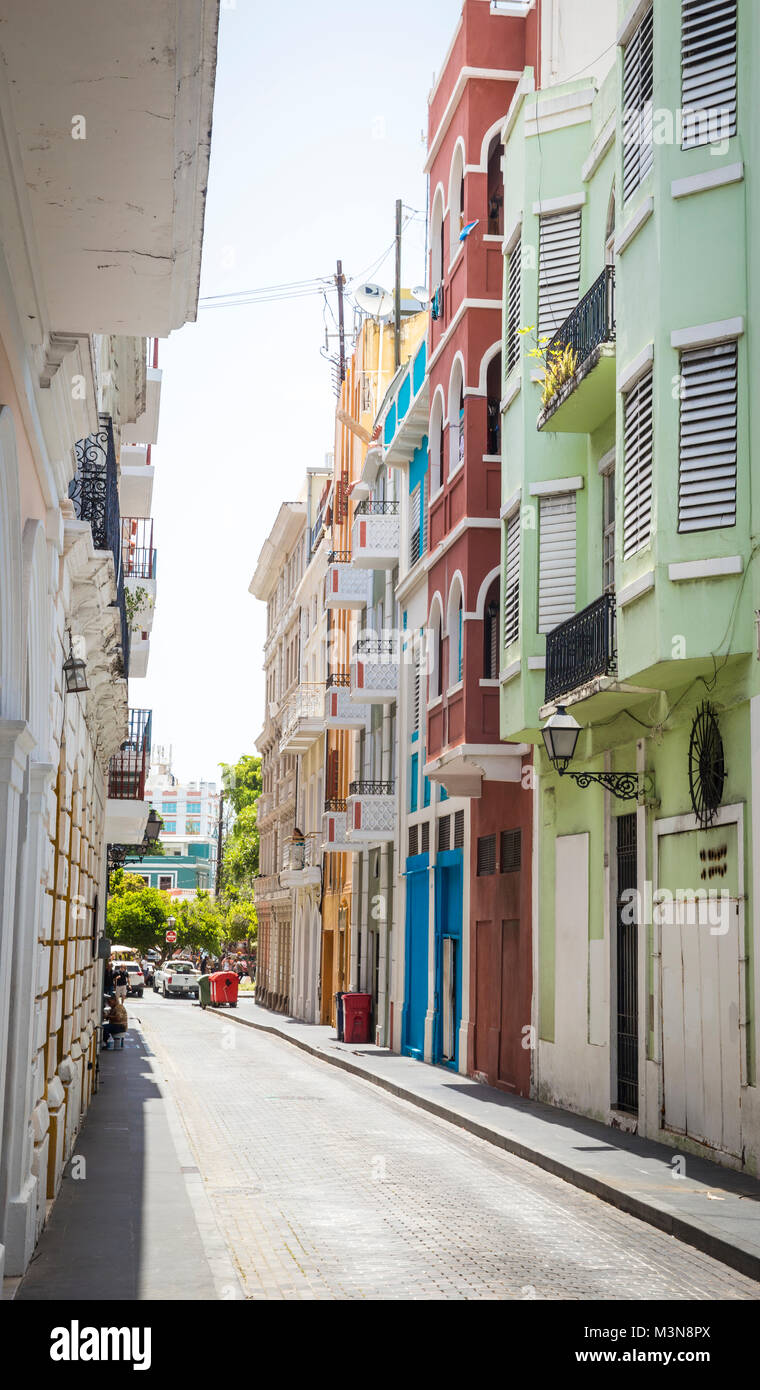 Street in old San Juan, Puerto Rico Stock Photo - Alamy