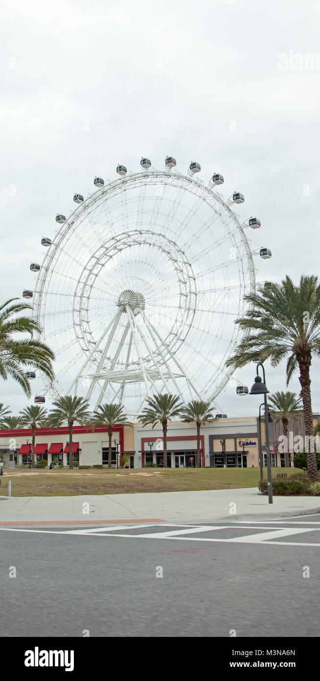 February 3, 2018: Orlando, Florida: Vertical photograph of the Coca