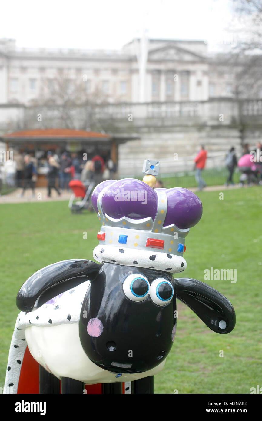 Statue Of Royal Shaun The Sheep As A Part Of Charity Campaign