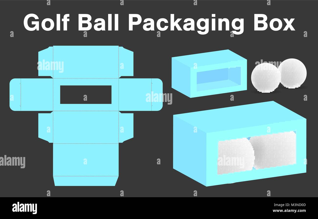 golf ball box package template 3d mockup Stock Vector Image Art Alamy golf ball box package template 3d mockup Stock Vector Image Art Alamy