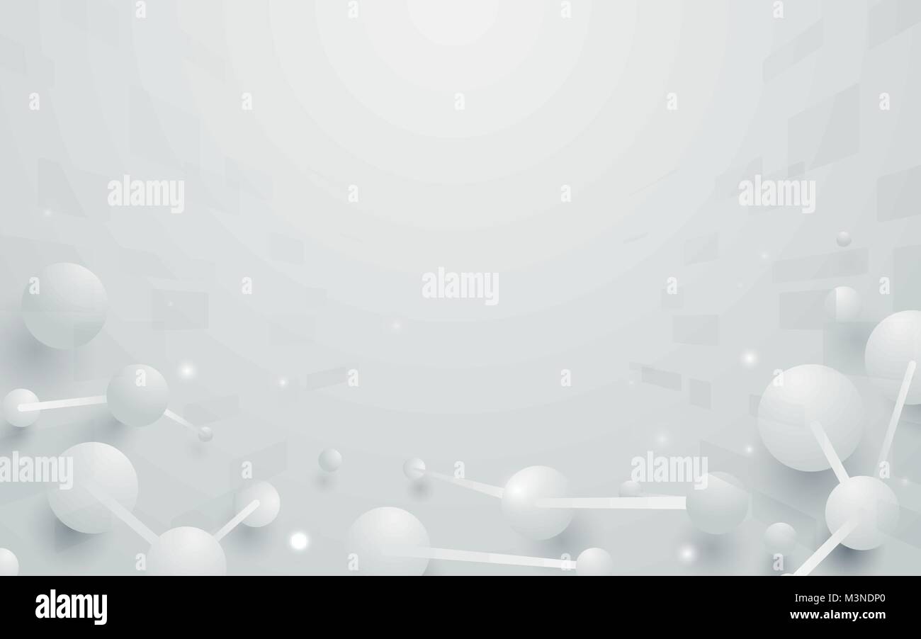 Abstract DNA molecules structure in white tone background Stock Vector ...