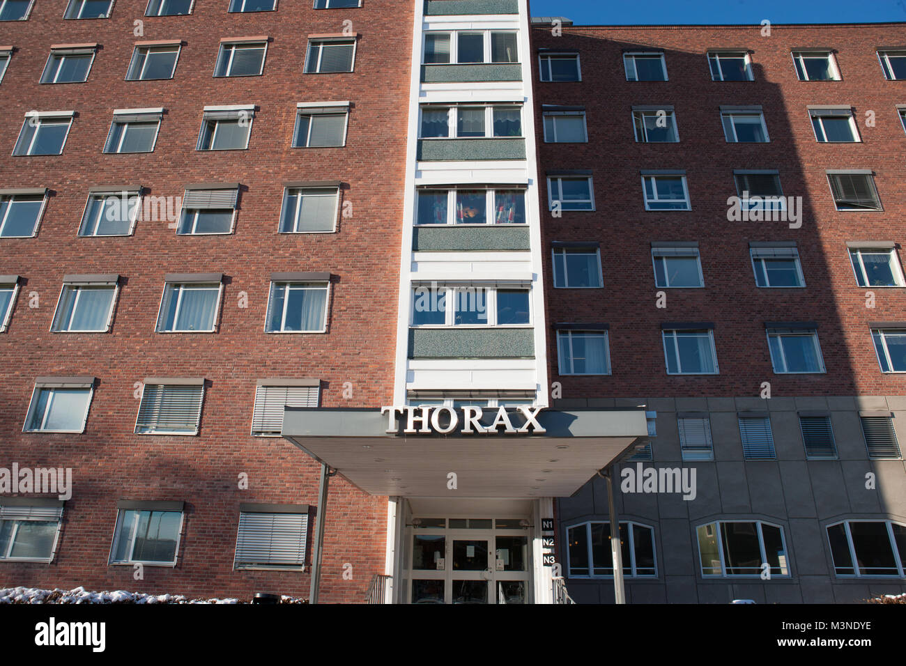 Thorax clinics, Karolinska University Hospital, Solna, Stockholm (Sweden) Stock Photo