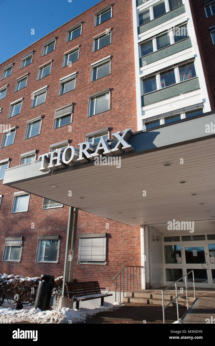 Thorax clinics, Karolinska University Hospital, Solna, Stockholm (Sweden) Stock Photo