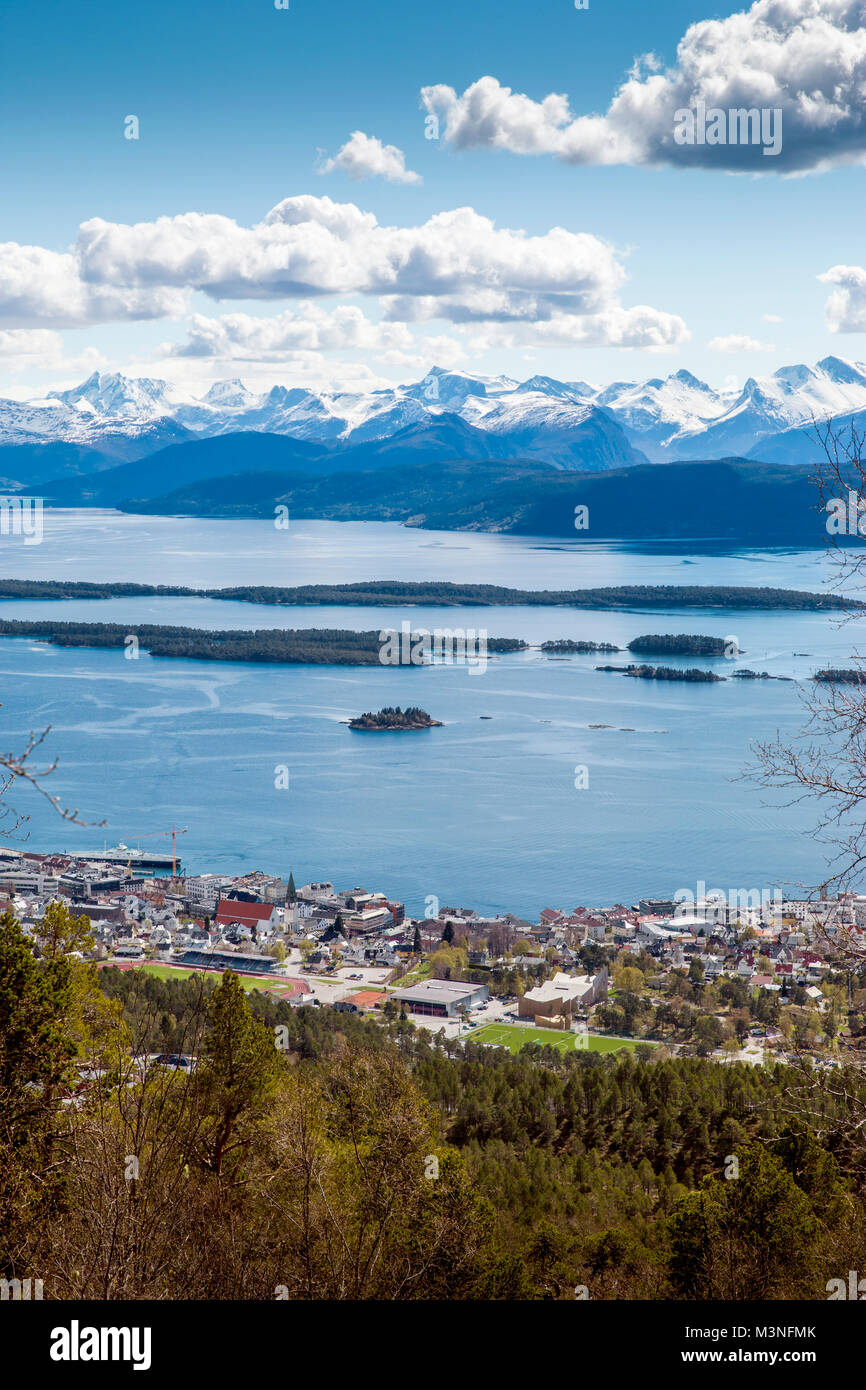 Molde town in Norway Stock Photo