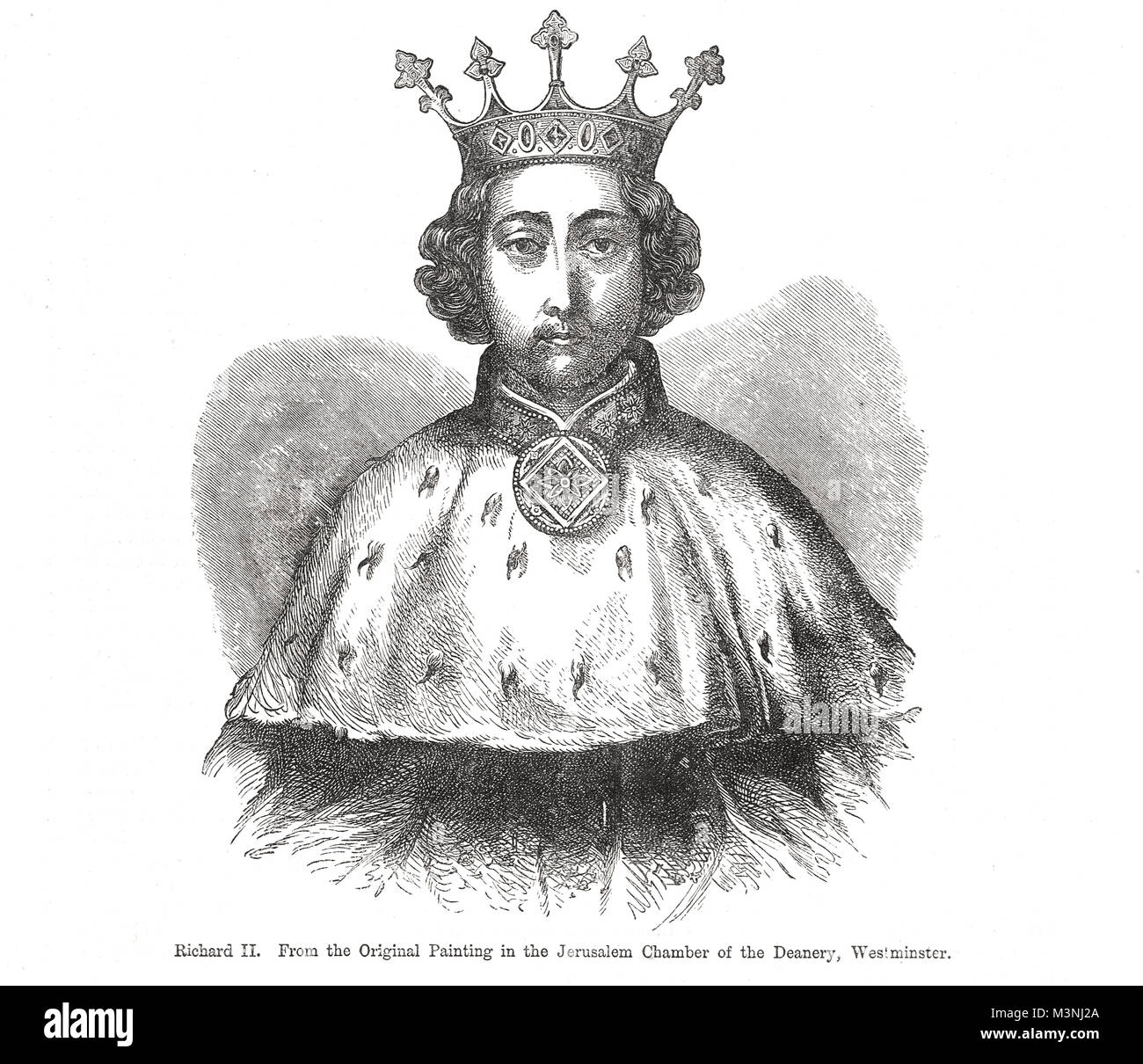 King Richard II of England, 1367-1400, reigned 1377-1399, deposed 1 October 1399 Stock Photo