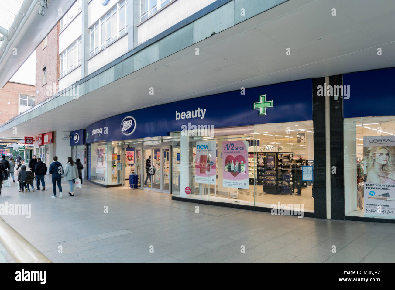 Boots Pharmacy and Cosmetics, located in the Lower Precinct, Coventry
