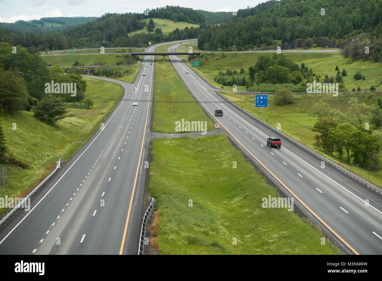 highway 93 northern Vermont Stock Photo - Alamy