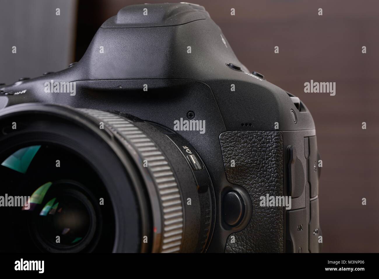 DSLR camera detail Stock Photo Alamy