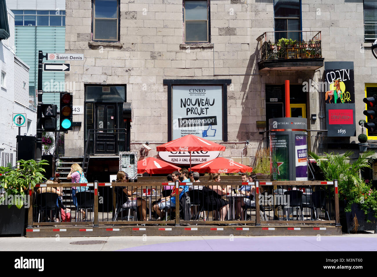 Restaurant On Saint Denis Street High Resolution Stock Photography and