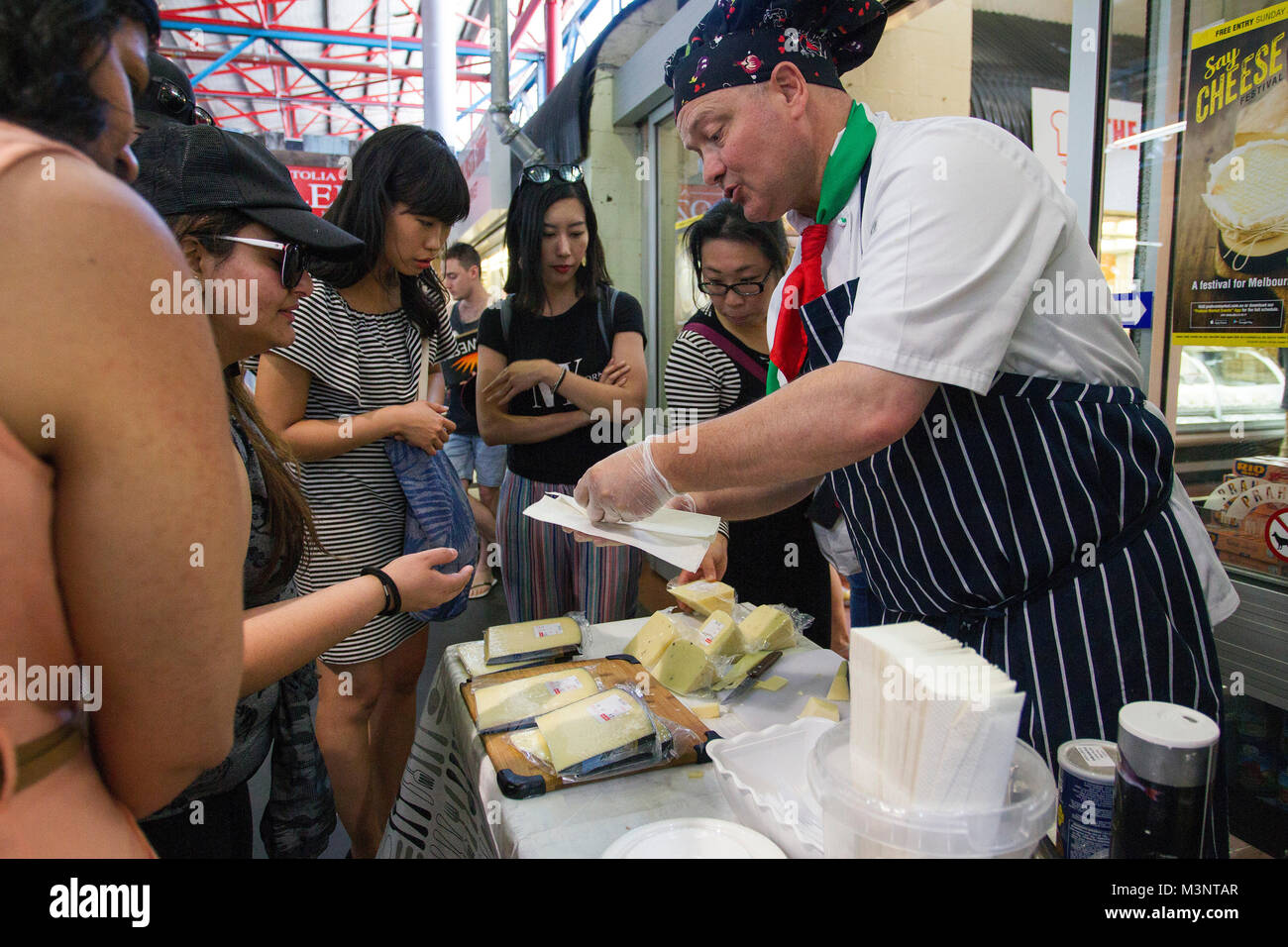 Say Cheese Festival Prahran Market Melbourne Australia Stock Photo