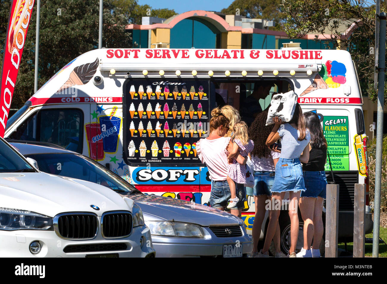 Ice Cream van Green Point Brighton Melbourne Australia Stock Photo