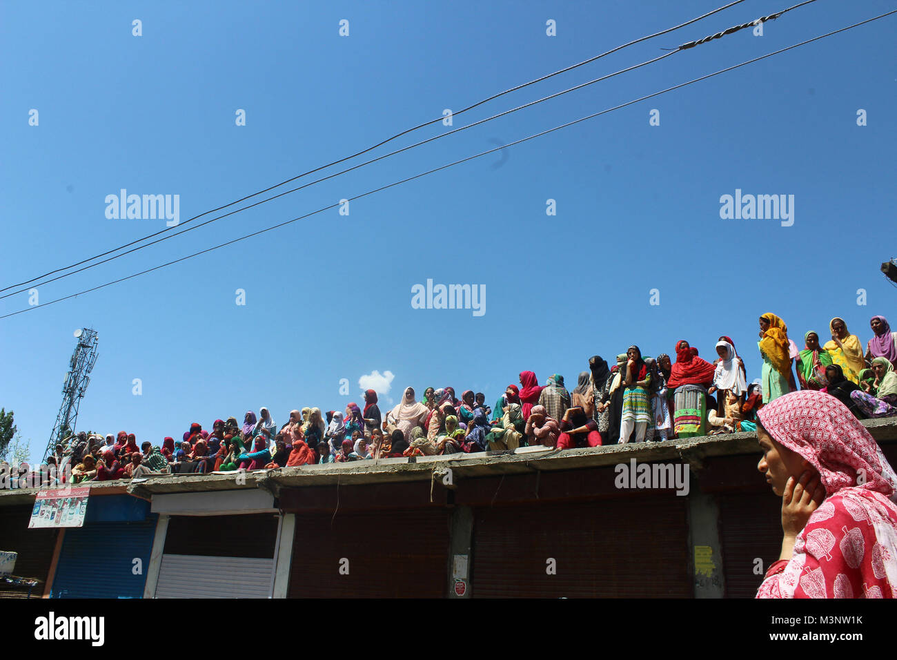 women on roof tops, sopore town, Kashmir, India, Asia Photo - Alamy