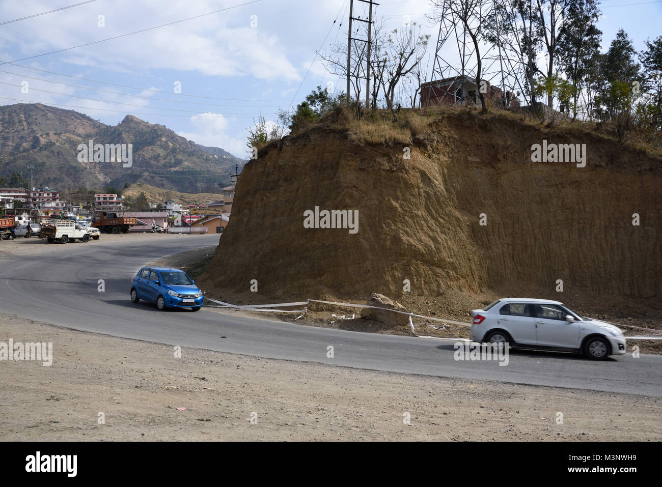 Ghat road to Shimla, Kasauli, Solan, Himachal Pradesh, India, Asia Stock  Photo - Alamy