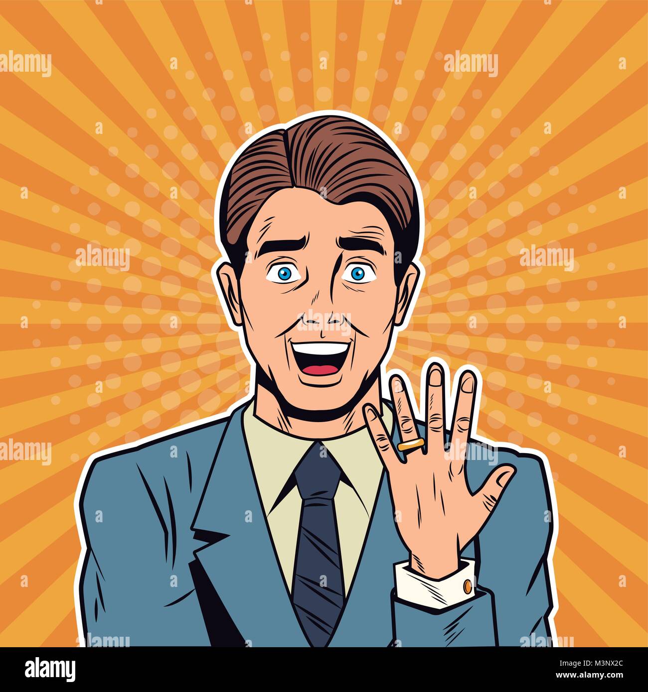 Pop art couple kiss Stock Vector Images - Alamy