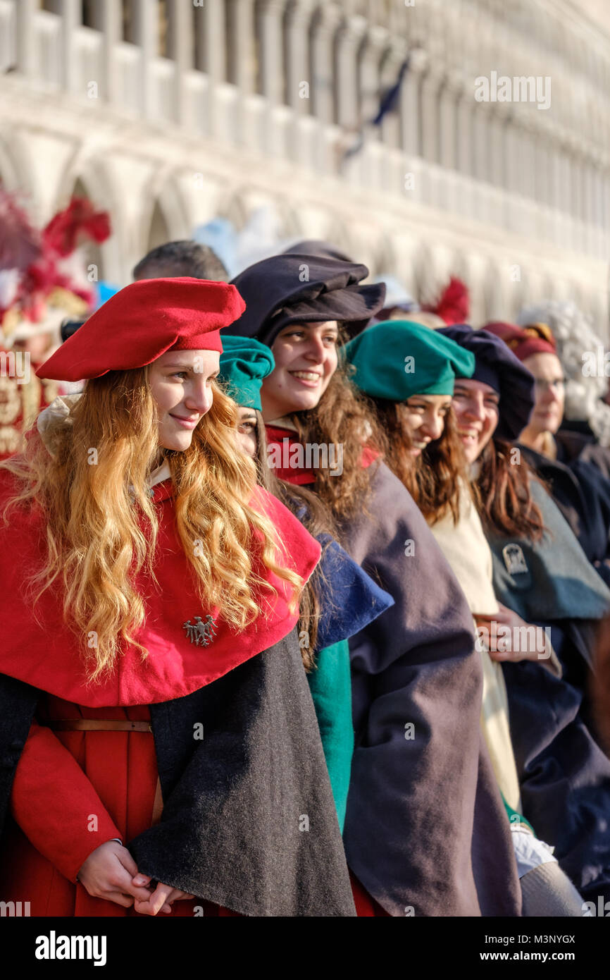 Girls in costume venice carnival hi-res stock photography and images ...