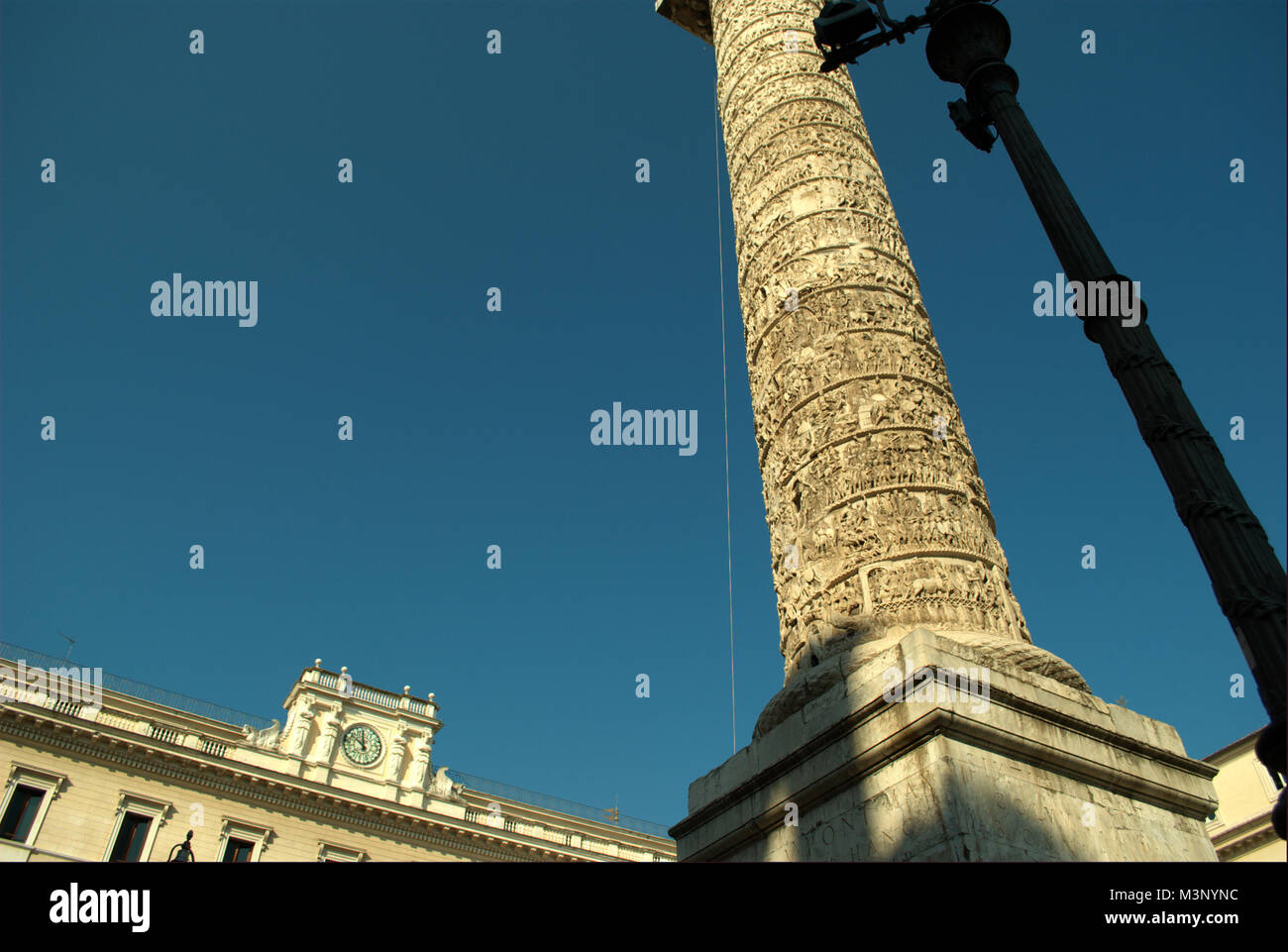 Column of Marcus Aurelius, Rome, Italy Stock Photo - Alamy