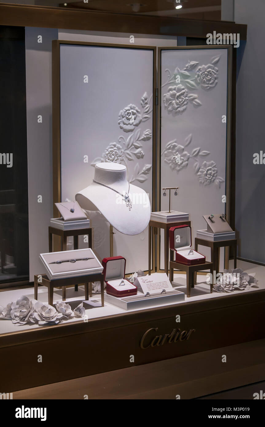 cartier jewelry display