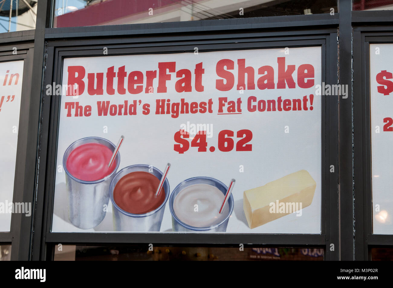 Las Vegas, Nevada. Heart Attack Grill. The hamburger restaurant with a menu that boasts unhealthy foods. Stock Photo