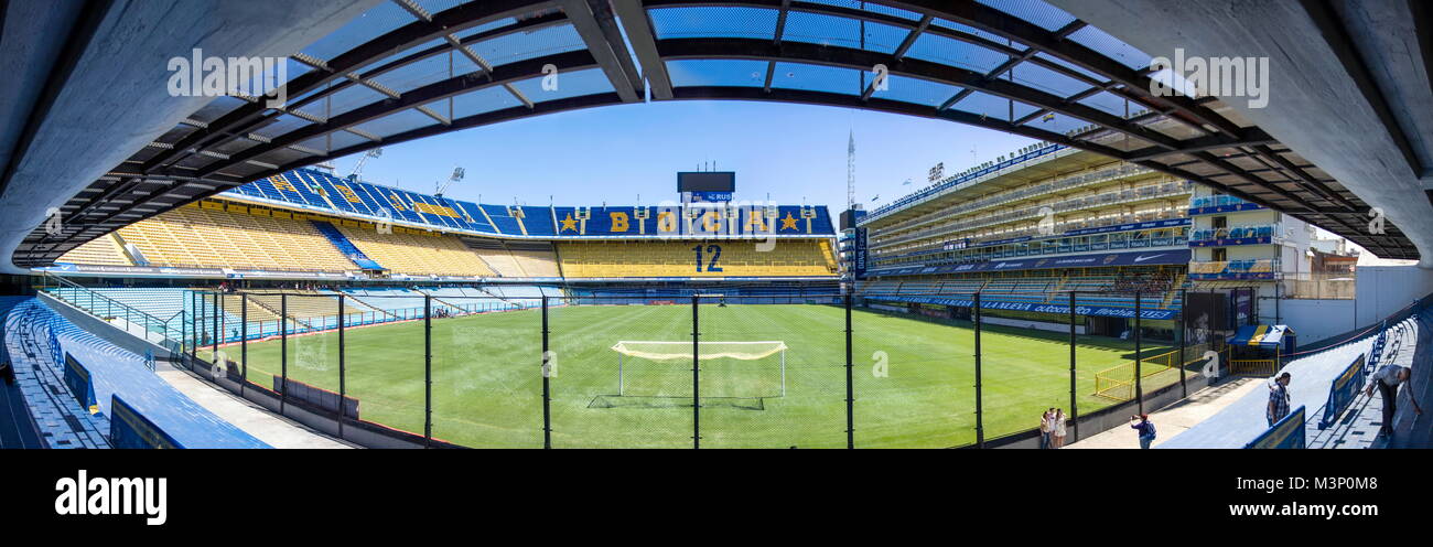 Detail from La bombonera stadium in Buenos Aires, Argentina. Stock Photo