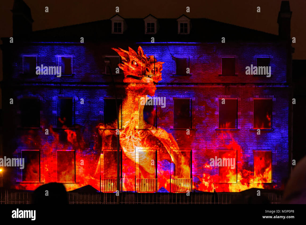 Ghent, Belgium. 31 January - 3 February, 2018. Ghent Light Festival. (10)  Forgotten, by Create Stock Photo - Alamy